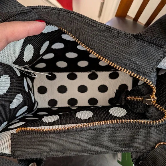 Kate Spade Black & White Polka Dot Crossbody Bag - Limited Edition Target Collab - Picture 5 of 9